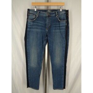 Silver Jeans Co Vintage Slim Side Stripe Jeans Tag 32 x 27 Waist measures 35 New